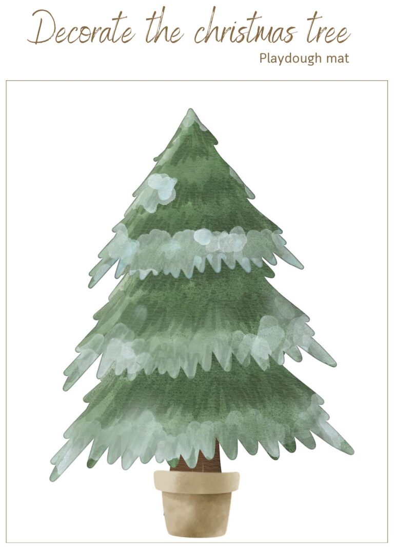 Free Christmas Playdoh Mats for Kids to Ignite Imagination