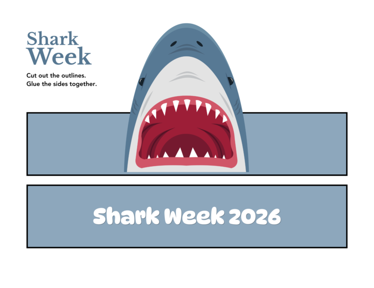 How to Make a Shark Headband for Shark Week (Free Printable!)