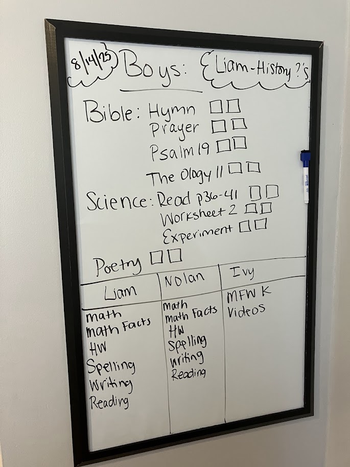 homeschool schedule for struggling learners