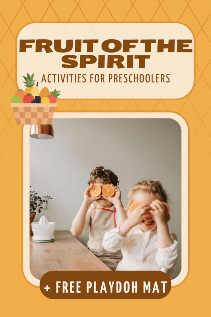 fruit of the spirit playdoh mat